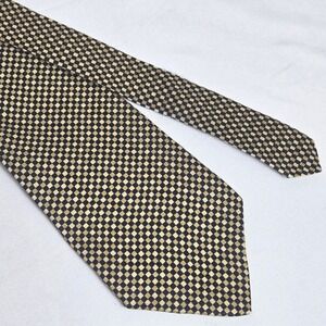 Savile Row 100% Silk Checkered Tie, Made in‎ USA, 8046, 56.5"